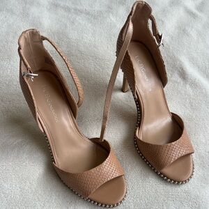 BCBGeneration Jessika Snake-Embossed Leather Stiletto - LIKE NEW!!!